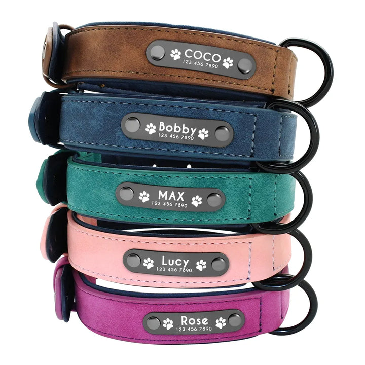 Pet Shop Hub™ Personalized Leather Dog Collar